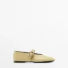 Ballerines en cuir avec boucle Ballerines en cuir avec boucle