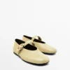Ballerines en cuir avec boucle Ballerines en cuir avec boucle