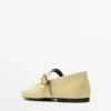 Ballerines en cuir avec boucle Ballerines en cuir avec boucle