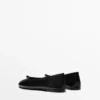 Ballerines en cuir avec nœud Ballerines en cuir avec nœud