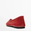 Ballerines en cuir avec nœud Ballerines en cuir avec nœud