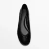 Ballerines en cuir avec nœud Ballerines en cuir avec nœud