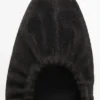 Ballerines en cuir fendu froncé Ballerines en cuir fendu froncé