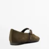 Ballerines en cuir refendu Ballerines en cuir refendu
