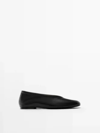 Ballerines en cuir souple