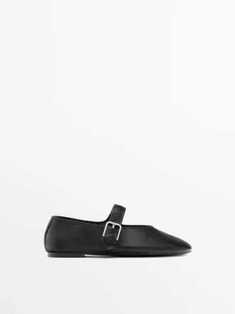 Ballerines en cuir souple