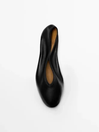 Ballerines en cuir souple