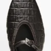 Ballerines en cuir souple imitation crocodile Ballerines en cuir souple imitation crocodile