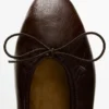 Ballerines froncées avec nœud Ballerines froncées avec nœud