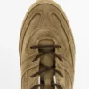Baskets en cuir refendu avec détails en pièces Baskets en cuir refendu avec détails en pièces