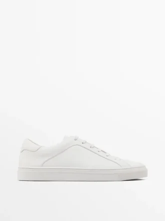 Baskets en daim fendu