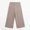 Bermuda long et ample aux jambes fluides