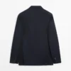 Blazer de costume croisé en Cool Wool Blazer de costume croisé en Cool Wool