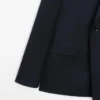 Blazer de costume croisé en Cool Wool Blazer de costume croisé en Cool Wool
