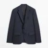 Blazer de costume en laine Cool Wool à rayures Blazer de costume en laine Cool Wool à rayures