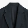 Blazer de costume en laine fraîche micro-texturée Blazer de costume en laine fraîche micro-texturée