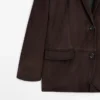 Blazer en cuir suédé Blazer en cuir suédé