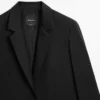 Blazer en laine extra-fine à deux boutons Blazer en laine extra-fine à deux boutons