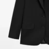 Blazer en laine extra-fine à deux boutons Blazer en laine extra-fine à deux boutons