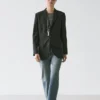 Blazer en laine à trois boutons Blazer en laine à trois boutons