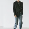 Blazer en laine à trois boutons Blazer en laine à trois boutons