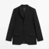 Blazer en laine à trois boutons Blazer en laine à trois boutons