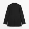 Blazer en laine à trois boutons Blazer en laine à trois boutons
