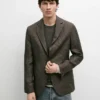 Blazer en lin avec détails de poches Blazer en lin avec détails de poches