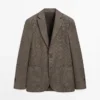 Blazer en lin avec détails de poches Blazer en lin avec détails de poches