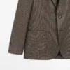 Blazer en lin avec détails de poches Blazer en lin avec détails de poches