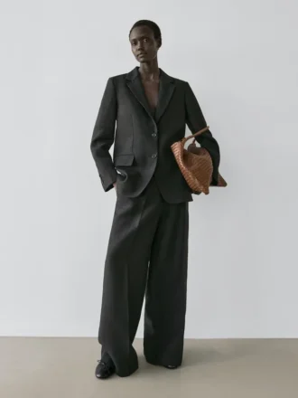 Blazer en lin avec poches