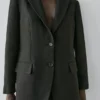 Blazer en lin avec poches Blazer en lin avec poches