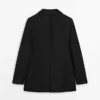 Blazer en lin avec poches Blazer en lin avec poches