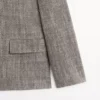 Blazer en mélange de laine moucheté Blazer en mélange de laine moucheté