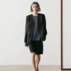 Blazer sans revers en lin Blazer sans revers en lin