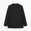 Blazer sans revers en lin Blazer sans revers en lin