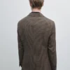 Blazer sur mesure en laine à carreaux Blazer sur mesure en laine à carreaux