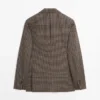 Blazer sur mesure en laine à carreaux Blazer sur mesure en laine à carreaux