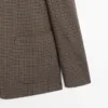 Blazer sur mesure en laine à carreaux Blazer sur mesure en laine à carreaux