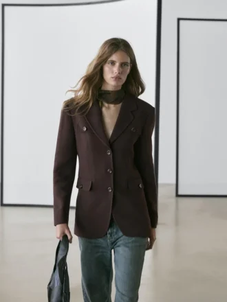 Blazers avec poches et col à revers