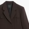 Blazers avec poches et col à revers Blazers avec poches et col à revers