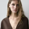 Blouse ample et fluide en lin à nouer Blouse ample et fluide en lin à nouer