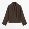 Blouse ample et fluide en lin à nouer Blouse ample et fluide en lin à nouer
