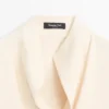 Blouse fluide avec détail plastron Blouse fluide avec détail plastron