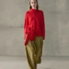 Blouse fluide à col drapé Blouse fluide à col drapé