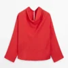 Blouse fluide à col drapé Blouse fluide à col drapé