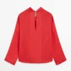 Blouse fluide à col drapé Blouse fluide à col drapé