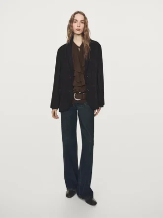 Blouse fluide à volants