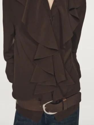 Blouse fluide à volants