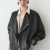 Blouson aviateur en cuir Blouson aviateur en cuir